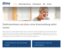 Tablet Screenshot of dtms-conference.de
